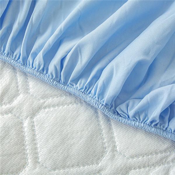 Waterproof Quilted Fitted Sheet Washable Bed Cover Queen Breathable Bedcloth Bedspread Bed Protector Pad (No Piollowcase)