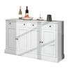 Large Sideboard with 4 Doors And 2 Drawers, Modern Buffet Cabinet for Dining Room and Living Room, 150 X 40 X 86cm