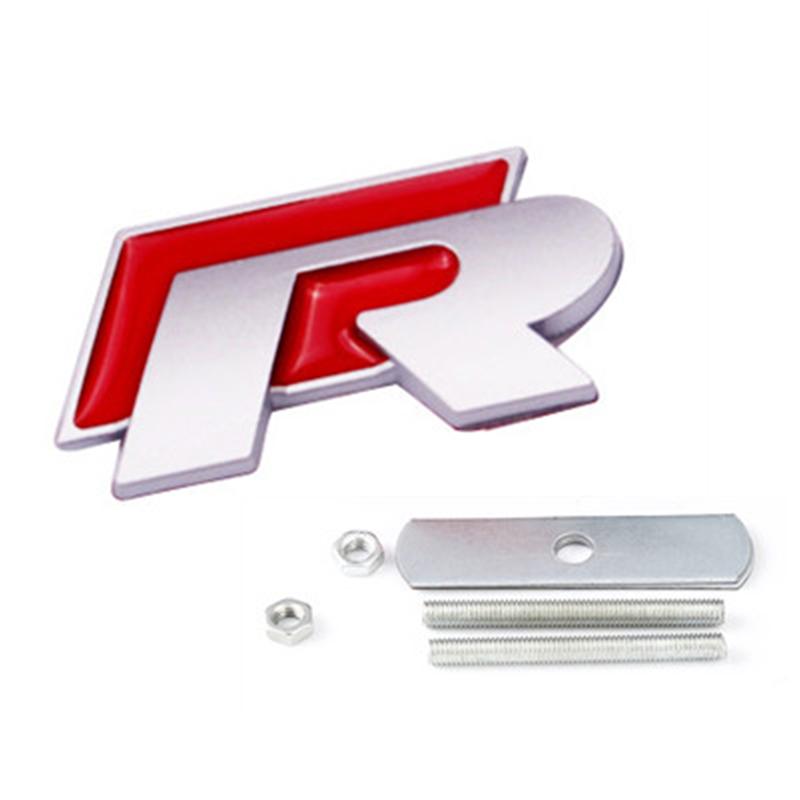 JPO1 3D Metal Car Grilles Emblem Auto Trunk Fender Mark Label Stickers For VW GTI Polo Golf Passat Tiguan Arteon Touareg CC Taigo GTE