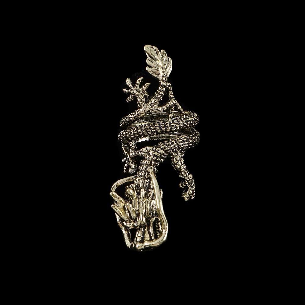 Аксессуары Подарочный Панк Высокое Качество Регулируемый Уникальный Дизайн Китайского Дракона Кольцо Моды Многослойный