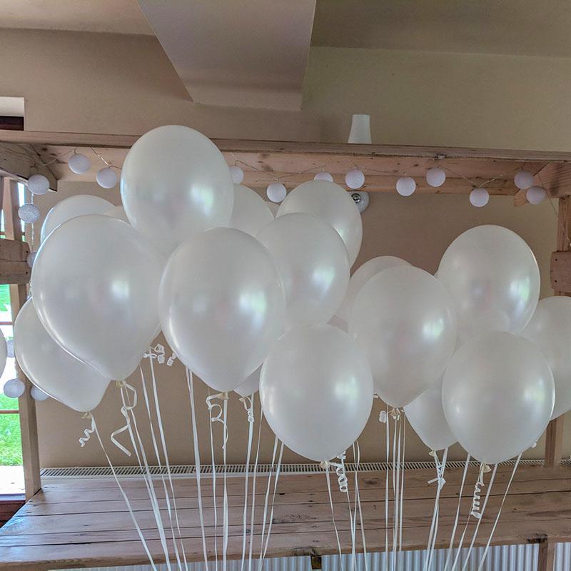 5/10/12inch Milky White Pearl Balloon Wedding Decoration Hawaiian Pearlescent White Balloons Garland Decor Birthday Party Toy