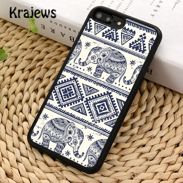 Krajews Анимация Животное Слон Мягкий Чехол-Накладка Для Телефона Для iPhone 16 15 SE2020 14 6 7 8 plus 11 12 13 pro max coque Fundas