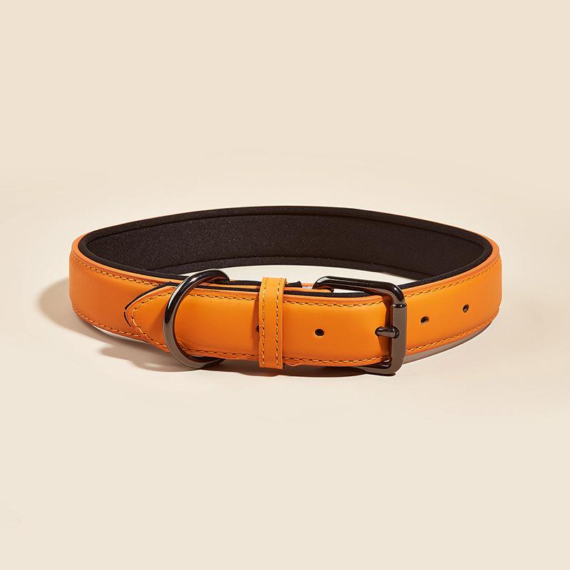 Новый ошейник из натуральной кожи для домашних животных, регулируемый ошейник для собак малого и среднего размера