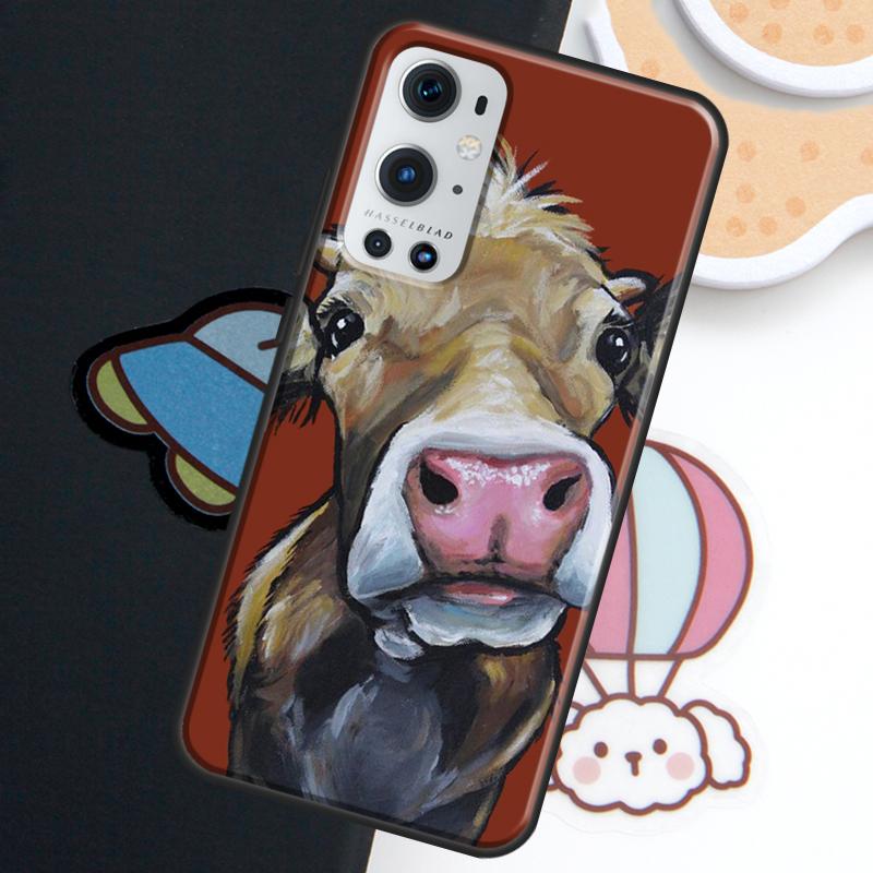 Cute Cartoon Cow For Realme 15 10 11 12 13 14 Pro Plus C65 C71 C75 C55 C63 C61 C53 C67 C35 GT6 GT7 Pro Case