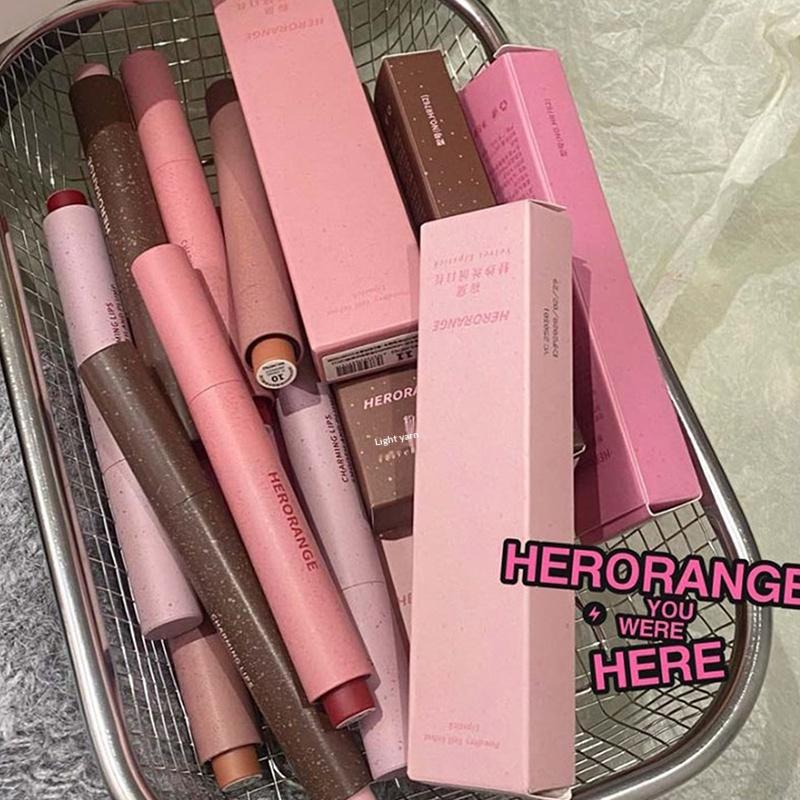 Herorange Матовая Помада Сексуальная Матовая Красная Помада Косметический Водонепроницаемый Блеск Для Губ Не Прилипает К Чашке Нюдовая Помада-Карандаш Корейский Макияж