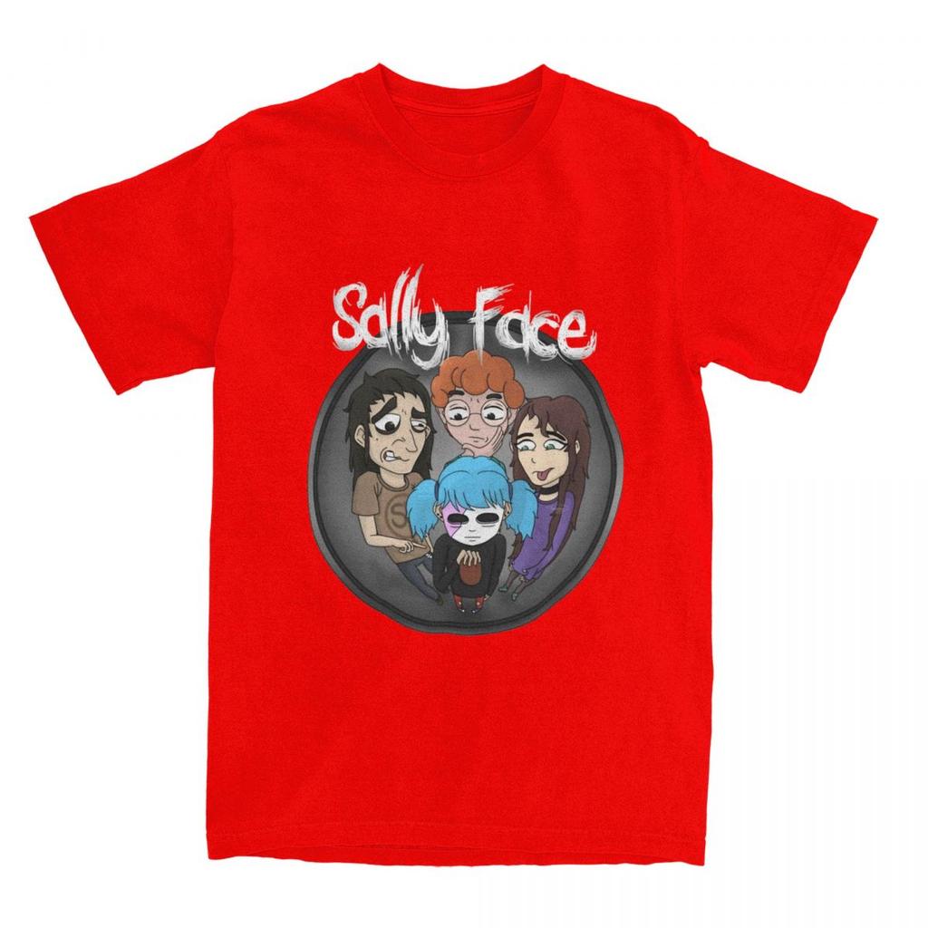 Men Women Sallyface Sal Fisher T-Shirt Apparel Hipster 100% Cotton Sally Face T Shirts Tee Clothing Classic