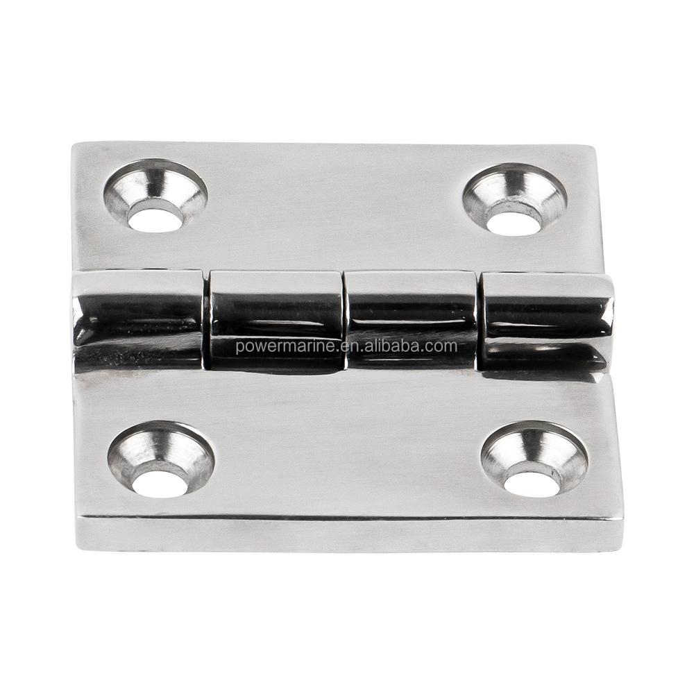 50MM 316 Stainless Steel Butt Hinge Mirror Polish Heavy Duty Marine Boat Hardware Hinges With 4 Holes