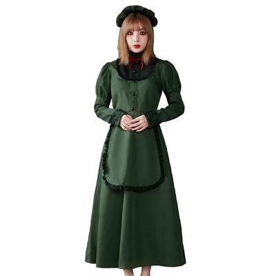 Костюм для косплея на Хэллоуин Brightlara, Наряд горничной в западном стиле, Длинный, Взрослый размер cos013-XL