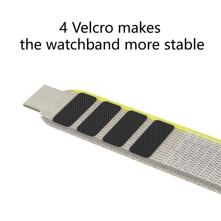 Совместим с Apple Watch Ultra 8, нейлоновая петля Trail подходит для iWatch 42 мм, 44 мм, 45 мм, 49 мм, сменный ремешок для спортивных часов, лента на липучке, запястье