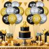 Шарики на 16-летие для мальчиков, 18 шт. Черные, золотые, серебряные шарики с надписью «С 16-летием» для мальчиков и девочек, украшения для вечеринки в честь 16 лет