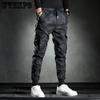 Камуфляжные повседневные брюки, мужские новые модные брюки с тонкой эластичной резинкой на талии, модные рабочие брюки, брюки