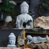 Oriental Culture Sandstone Buddha Green Sandstone Buddha Statue Zen Ornament  Desk
