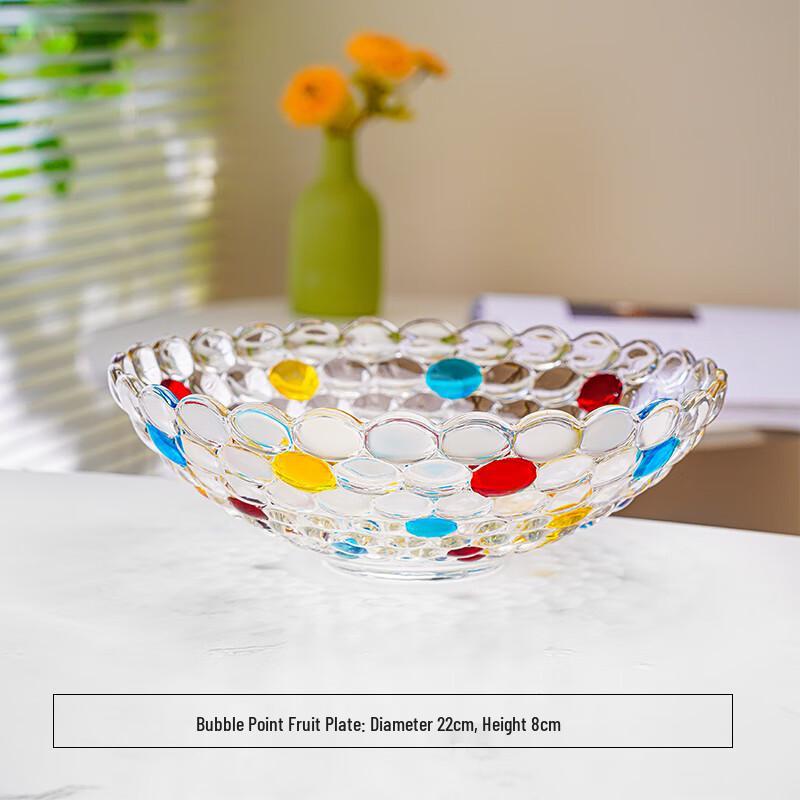 Nordic Style Crystal Glass Fruit Bowl