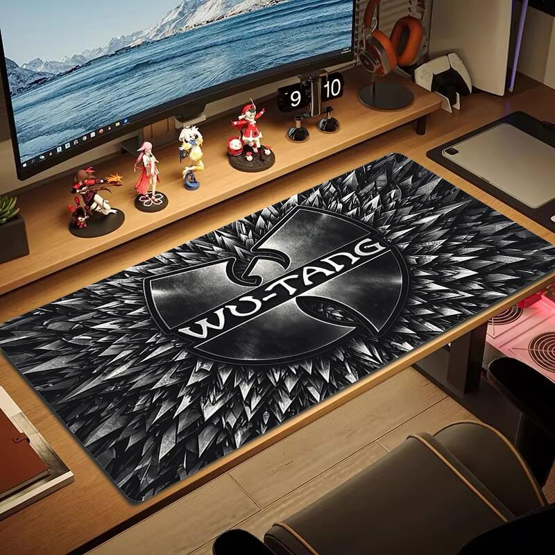 Wu‑Tang Clan Print Cushion Non-slip Laptop Tablet Big Mousepad XXL Mat Mini PC Playmat With Lock edge