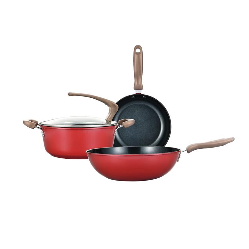 Royalstar Blazing Flame Fine Iron 3-Piece Cookware Set
