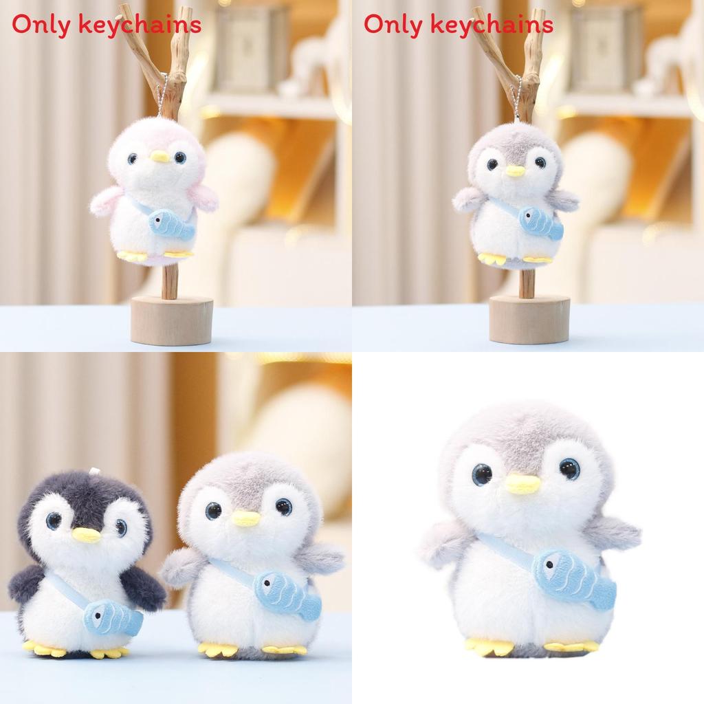 Plush Penguin Toy Keychain With Soft Short Plush For Girls Gift And Bag Decoration