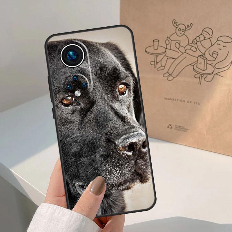 Черный лабрадор-ретривер Животное Собака Для Honor Magic 8 5 6 7 Pro Чехол Для Honor 400 200 Lite 50 70 90 X8c X8b X9a X9b X9c X9d Win