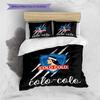 Colo-Colo Shield Logo Black Background 3 Pieces Duvet Cover Set Chile Soccer Bedding Set, Bedroom Home Decor Without Pillow Core Comforter