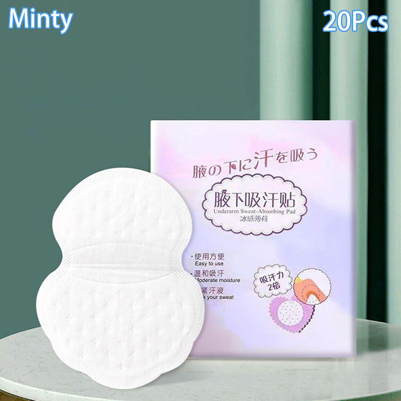 10/20 шт. Подмышечные прокладки от пота Впитывающие вкладыши Мятная подмышечная прокладка от пота Подмышечные наклейки Антидезодорантные прокладки для одежды
