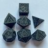 7 шт./компл. D4 D6 D8 D10 D12 D20 DND игральные кости 7-Die настольная игра игровые кости многогранные игральные кости TRPG DND