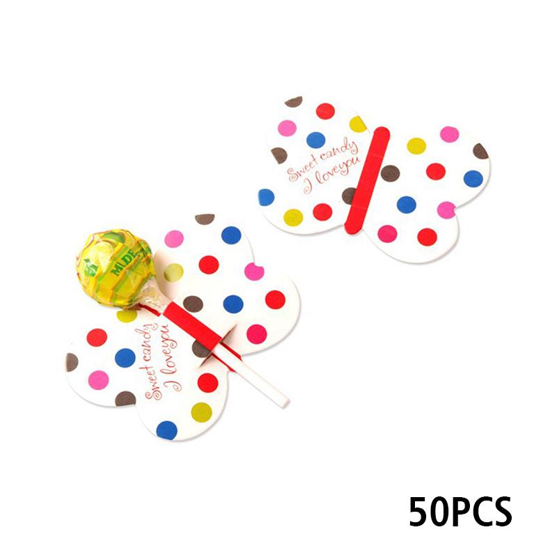 50 шт. вешалка для насекомых декоративная открытка милые насекомые пчелы божья коровка бабочка форма леденец упаковка карта