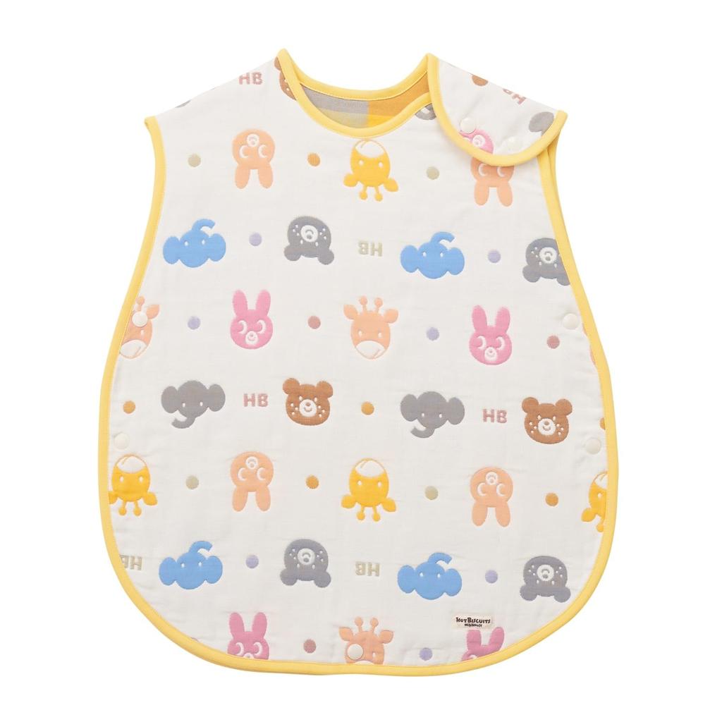 MIKI HOUSE HOT BISCUITS Gauze Sleeper Set for Boys and Baby One Size Fits Girls, & Kids, Multicolor, All, 74-9953-140