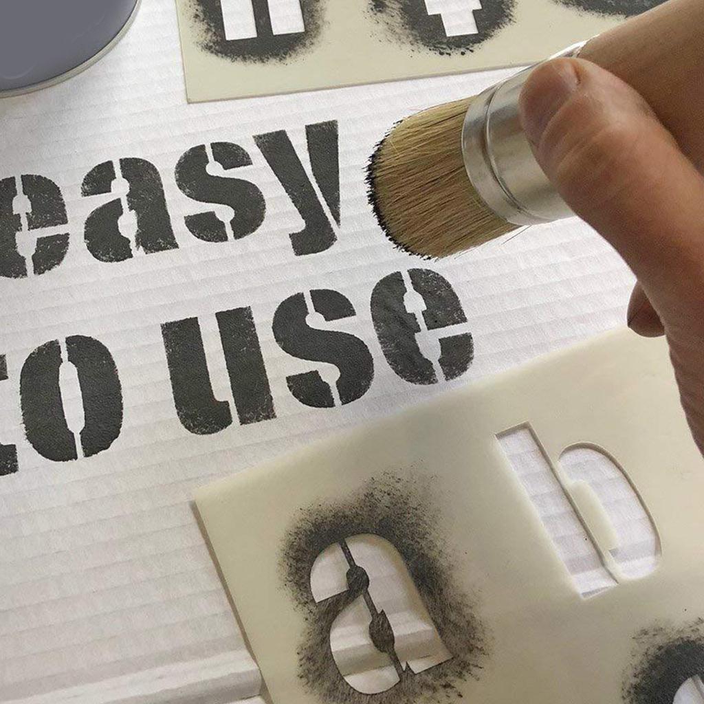 60 шт. трафаретов для букв и цифр, шаблоны для рисования, многоразовые трафареты из ПЭТ для рисования на бумаге, дереве, металле, ткани, стене