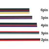 Многожильный удлинительный провод для светодиодной ленты 22AWG, 2P-6P, для параллельных электронных соединений
