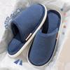 New Cotton Slippers Men's Autumn and Winter Home Couple Plush Warm Wooden Floor Silent Non-slip Slippers