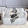 "Colorful Guitar Player Art Design" Patterned flannel blanket perfect for the bedroom living room, sofa, or a little nap