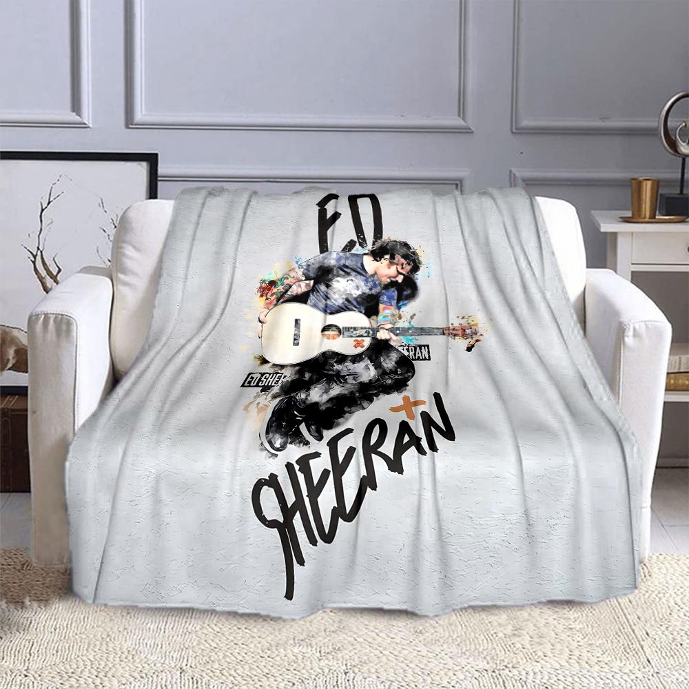 "Colorful Guitar Player Art Design" Patterned flannel blanket perfect for the bedroom living room, sofa, or a little nap