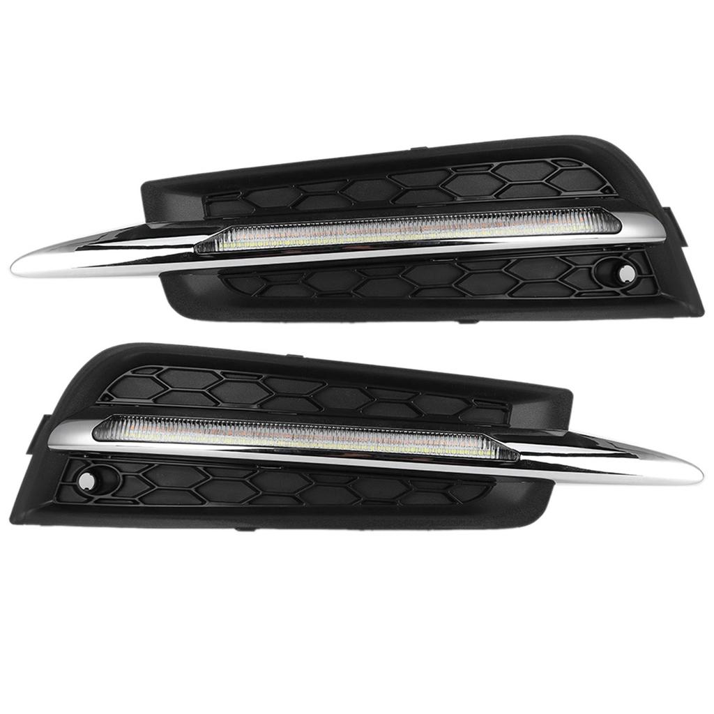 Car LED Daytime Running Lights Fog Lamp 6000K High Brightness Vehicle DRL Lamp