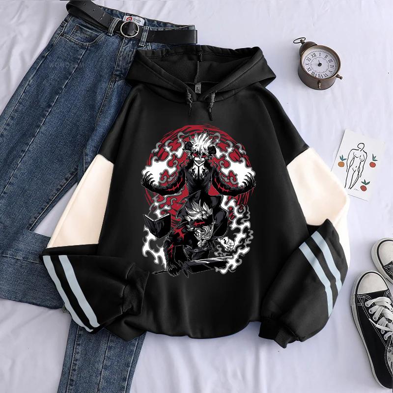 Anime Black Clover Asta Graphic Print Hooded Men Women Zipper Hoodies Casual Loose Sweatshirt Harajuku Unisex Zip Up Jacket