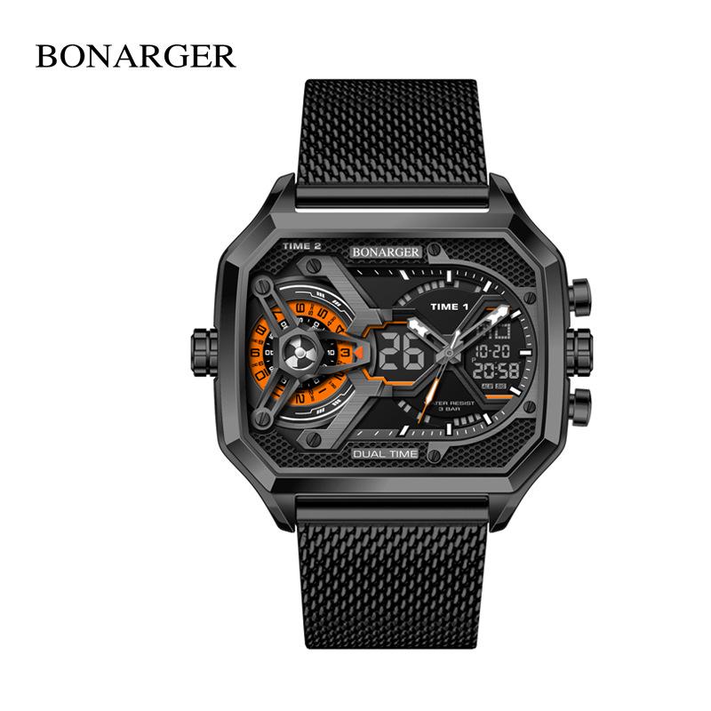 Трансграничные мужские многофункциональные водонепроницаемые спортивные часы - европейский и американский стиль