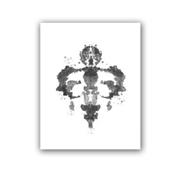Тест Роршаха, акварель, настенная живопись, холст, картина для психолога, подарок, психологический тест, постеры и принты, фотографии, декор для клиники