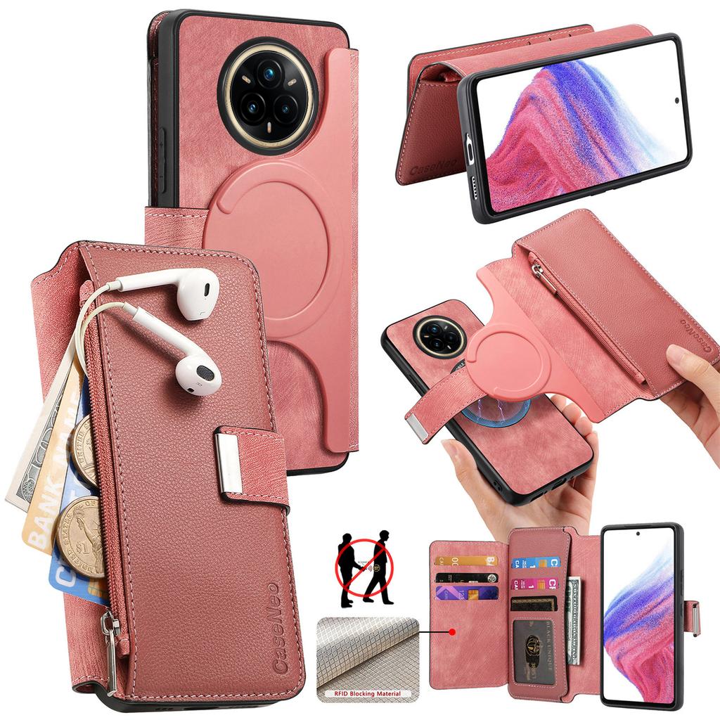 For Realme 14 Pro+ 5G Case CASENEO MW-02 Detachable Magnetic Leather Flip Phone Cover