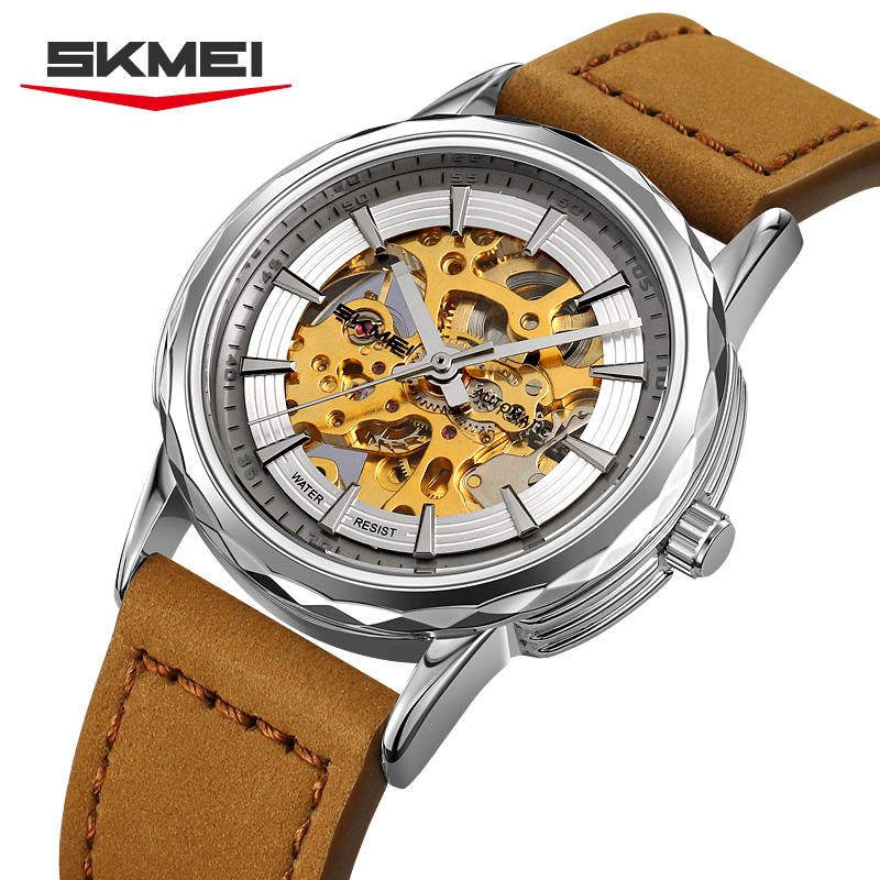 Steel Strip Men's Watches Fully Transparent Dial Automatic Mechanical Watch Waterproof Hardlex Mirror Surface