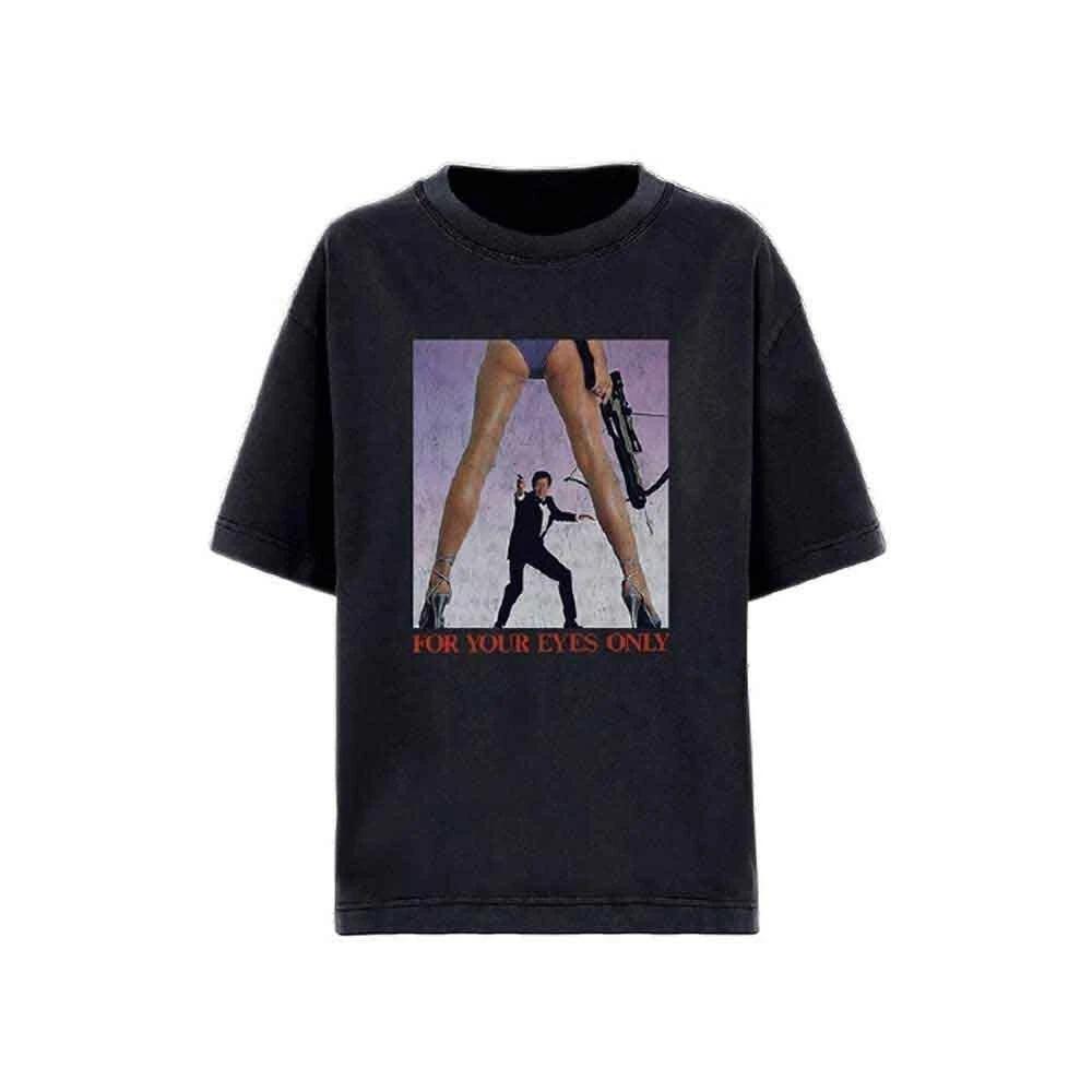 James Bond 007 For Your Eyes Only T-Shirt Black New