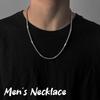 Бесплатная доставка цепочка для ожерелья только аксессуары мужская одиночный предмет серебристый цвет простой стильный повседневный крутой подвеска подарок годовщина подарок на день рождения