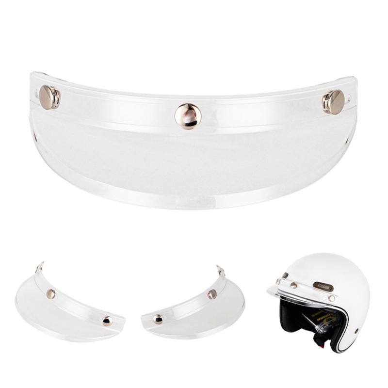 Мотоциклетный шлем с 3 кнопками, линза для лобового стекла, антиУФ-шлемы, откидная линза для козырька для лица для большинства шлемов с 3 кнопками