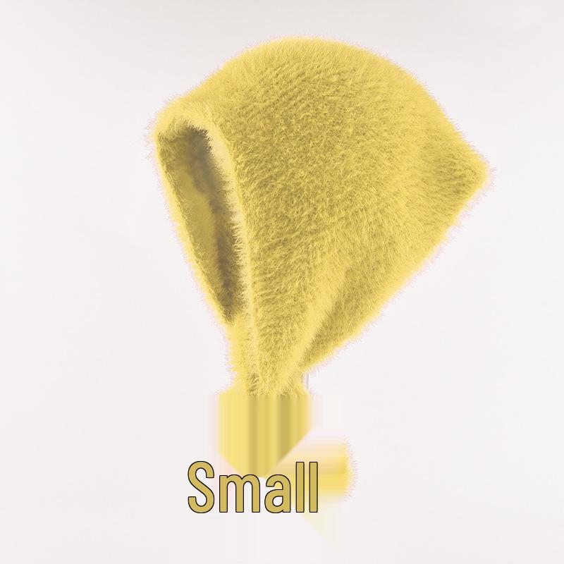 Женский пушистый вязаный шерстяной треугольный шарф и повязка на голову-галстук от французских брендов - Осенне-зимнее тепло, милый и очаровательный стиль.