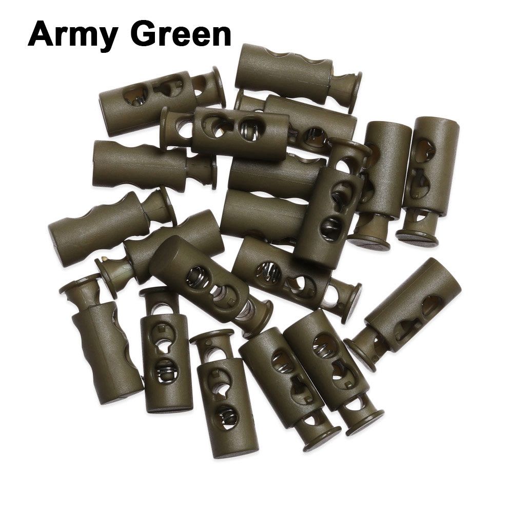 Apparel Shoelace Sportswear Accessories Plastic Stoppers Lock Toggle DIY Metal Clamp Stopper Cord