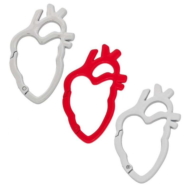 Тяжелая промышленность Любовь Сердце Геометрический Брелок Пряжка Креативный Металлический Подвеска Панк Рок Y2K Шарм для Сумки Поясной Стайлинг Аксессуар Подарок