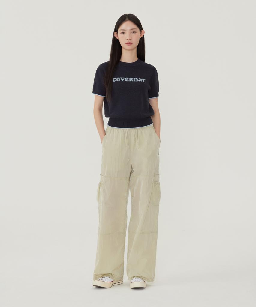 COVERNAT WOMAN Cooper Logo Half Knit Ivory