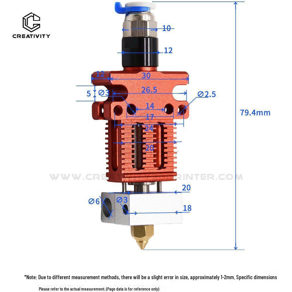 3D-принтер CR6SE/CR5 PRO с комплектом сопла с термистором и узлом экструдера hotend