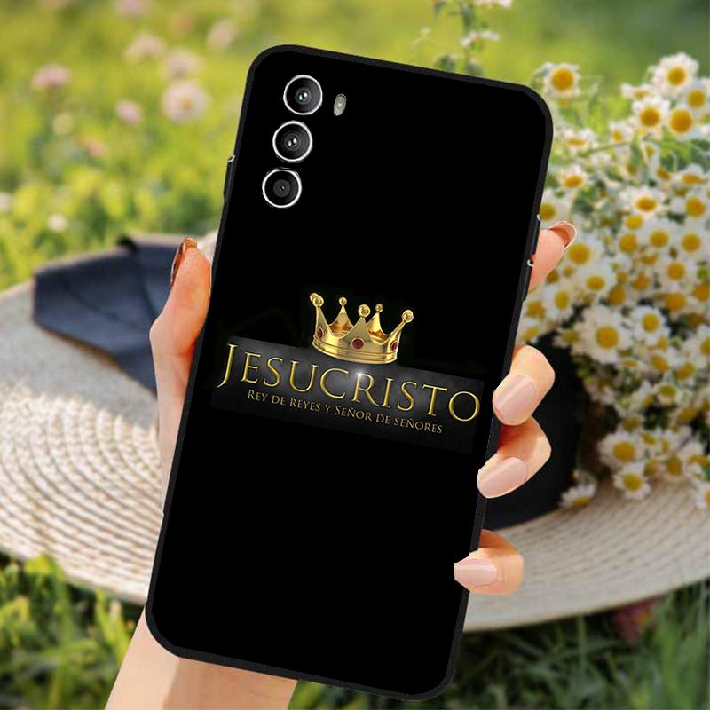 Чехол для телефона для Moto G84 G04 G22 G31 G32 G42 G52 G10 G20 G30 G60 G13 G14 G50 G100 G73 G23 Чехол с Иисусом