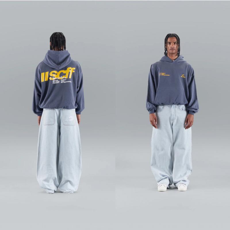 Unisex Trendy Loose-Fit American Letter Hoodie