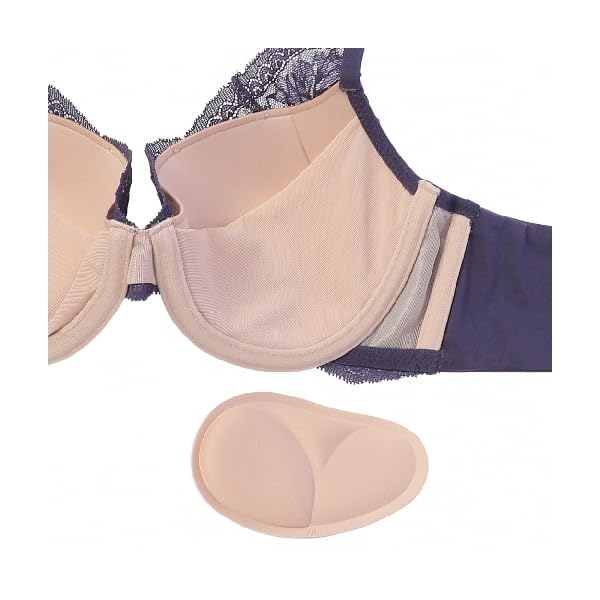 AMOSTYLE Natural You M008 Size C65 Bra, (Blue),