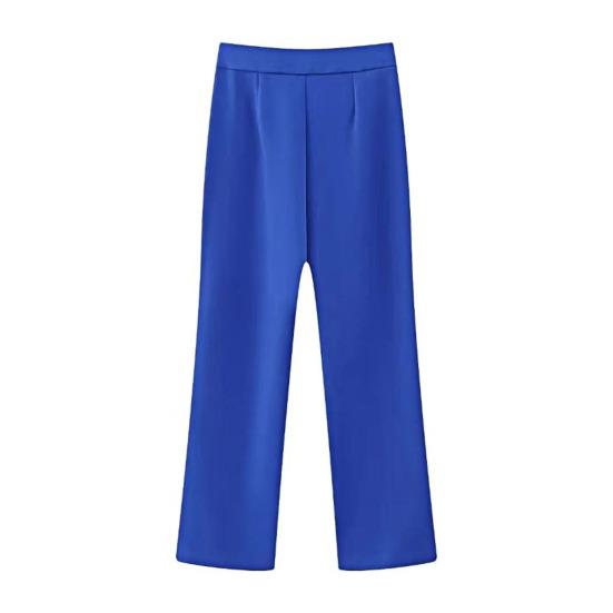 Женские брюки с высокой посадкой, облегающие, с прямыми штанинами, повседневные