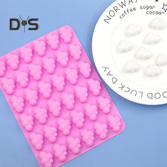 Форма для помадки для кухонных гаджетов, легкая деформация, удобная форма для выпечки с 36 облаками